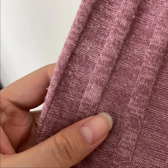 EUC Lularoe Rose Pink Extra Long Longline Pleated Duster Cardigan Sweater - Picture 5 of 6